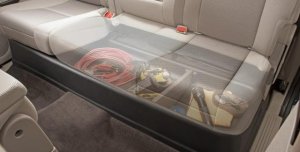 Ram 1500 Under Seat Storage Box - Rear - Husky Liners - GearBox - Black - `11-`12